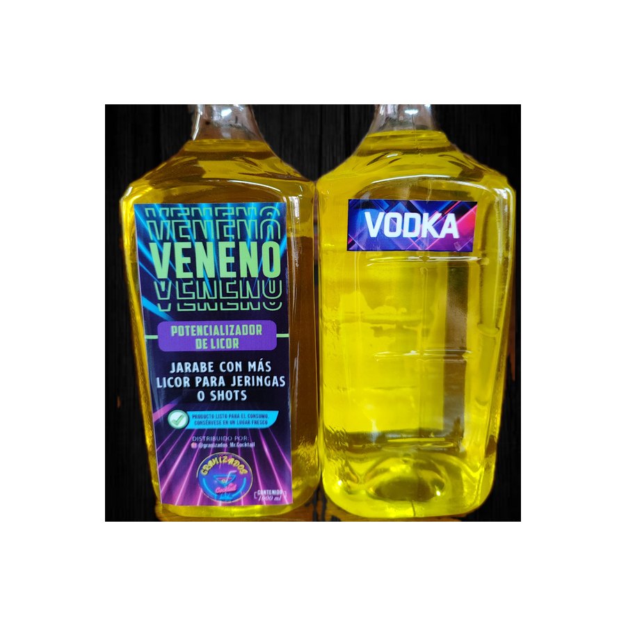 Power Shot Veneno de vodka en color amarillo