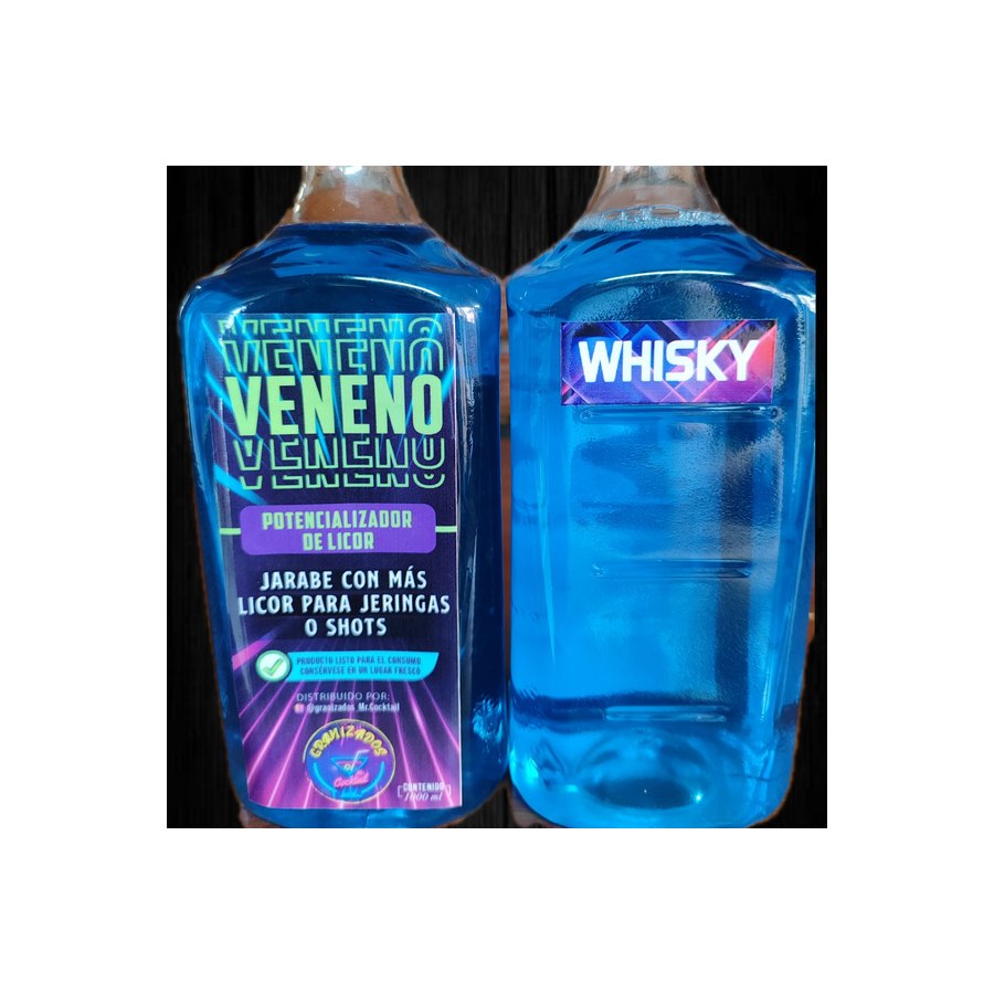 Power Shot Veneno de whisky en color azul