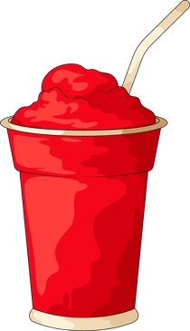 Vaso de granizado sabor Tropical